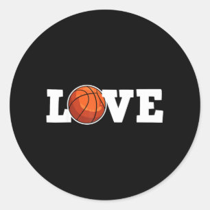 Sticker Rond Cadeau de la Saint-Valentin pour joueur de basebal
