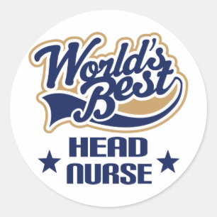 Sticker Rond Cadeau de l'infirmière en chef