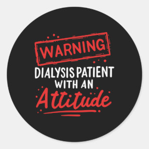 Sticker Rond Cadeau De Maladie Du Rein Pour Les Patients Dialys