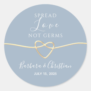 Sticker Rond Cadeau de mariage Amour Épanoui