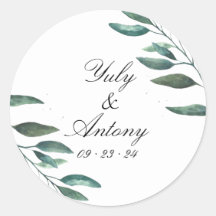 Cadeau de mariage minimaliste à la verdure élégant