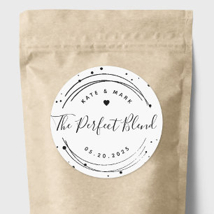 Sticker Rond Cadeau de mariage moderne circulaire The Perfect B