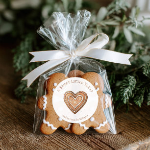 Sticker Rond Cadeau de pâtisserie des Fêtes fait maison 