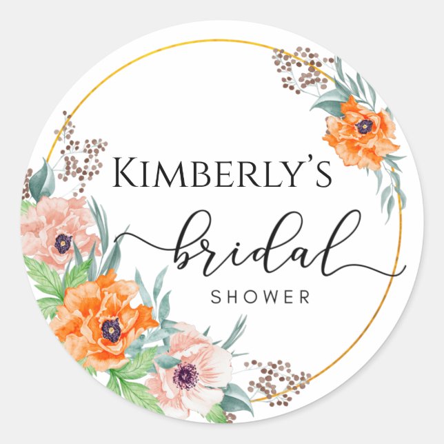 Sticker Rond Cadeau de remerciement Baby Shower  (Devant)