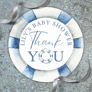 Sticker Rond Cadeau de remerciement de Baby Shower Anneau de Sa