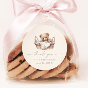 Sticker Rond Cadeau de remerciement pour Baby Shower Bohème Our