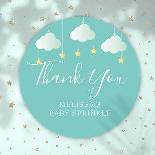 Sticker Rond Cadeau de remerciement pour Baby Shower Twinkle Sp