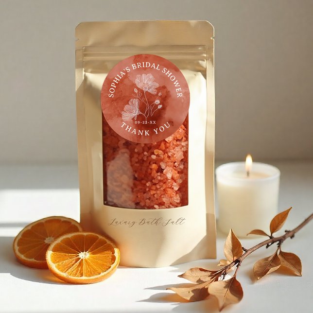 Sticker Rond Cadeau de remerciement pour mariage de la Saint-Va (Thank You Favor Sticker)