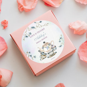 Sticker Rond Cadeau de remerciement pour une baby shower de mar