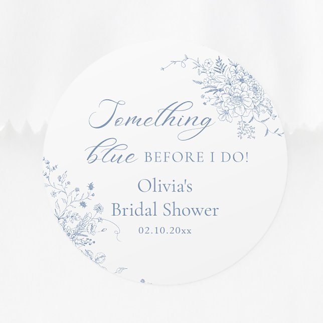 Sticker Rond Cadeau de Remerciement pour une Baby Shower "Somet (Créateur téléchargé)