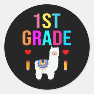Sticker Rond Cadeau de rentrée scolaire pour professeur de 1re