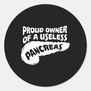 Sticker Rond Cadeau De Sensibilisation Au Diabète I Fière Propr