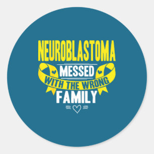 Sticker Rond Cadeau de sensibilisation au neuroblastome Nb