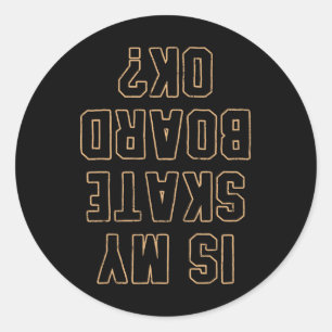 Sticker Rond Cadeau de skateboard de skateboard pour skateurs 2