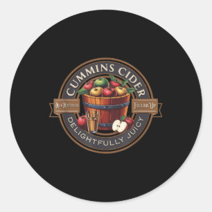 Sticker Rond Cadeau drôle pour hommes Cummins Cider