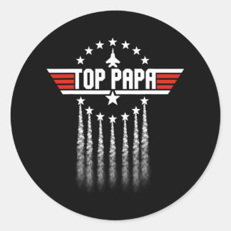 Sticker Rond Cadeau fête des pères Papa Cadeau De Petits Enfant