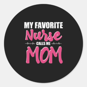 Sticker Rond Cadeau infirmière Mon Infirmière Préférée Appell