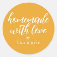 Cadeau Jaune Clair Personnalisé Fait avec Amour