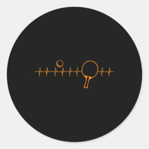 Sticker Rond Cadeau Ping Pong Drôle Pour Hommes Femmes Tennis D
