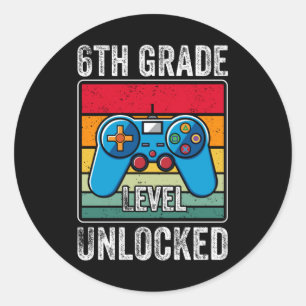 Sticker Rond Cadeau pour élève de 6e pour la rentrée