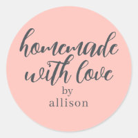 Cadeau Rose Pâle Personnalisé Fait avec Amour
