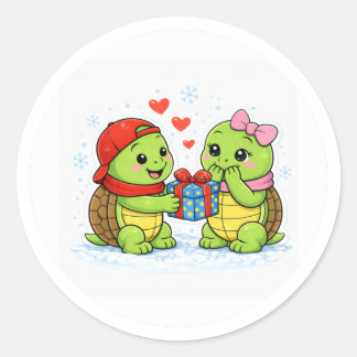 Sticker Rond Cadeau Surprise