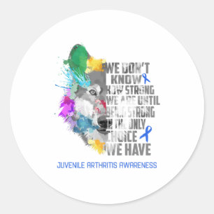 Sticker Rond Cadeaux d'appui au ruban de sensibilisation à l'ar