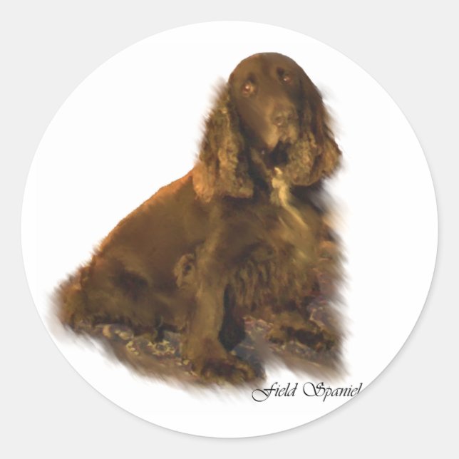 Sticker Rond Cadeaux d'art espagnol de terrain (Devant)
