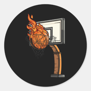 Sticker Rond Cadeaux De Basket Pour Toute Personne Qui Aime Le