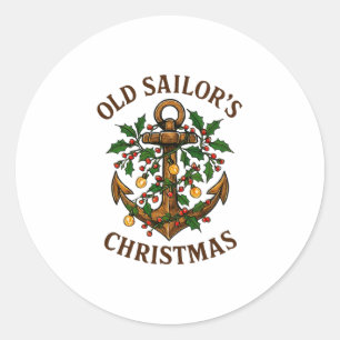 Sticker Rond Cadeaux de bateau de croisière de voile de navigat