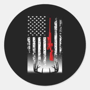 Sticker Rond Cadeaux de chasse aux cerfs