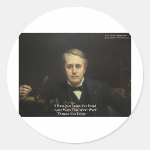 Sticker Rond Cadeaux de citations de sagesse "10 000 façons" de
