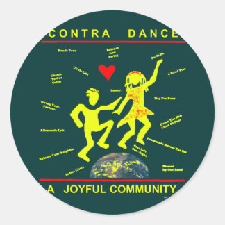 Sticker Rond Cadeaux de danse Contra