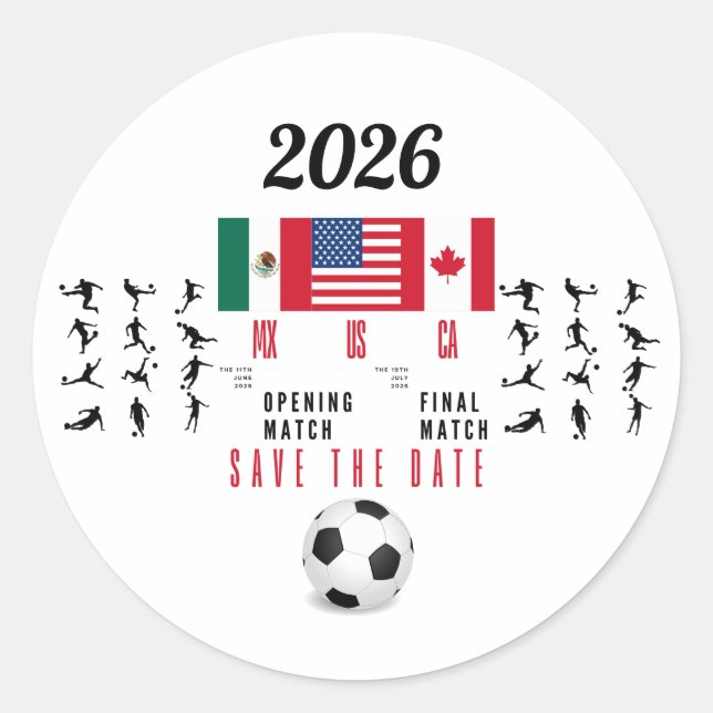 Sticker Rond Cadeaux de football pour les fans (Devant)
