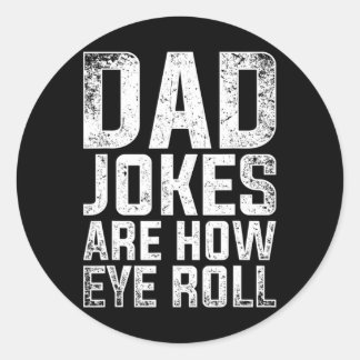 Sticker Rond Cadeaux de la fête des pères Puns Cringe masculins