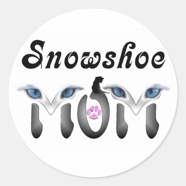 Sticker Rond Cadeaux de maman raquette (Devant)