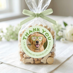 Sticker Rond Cadeaux de mariage friandises pour chien Photo de 