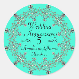 Sticker Rond Cadeaux de mariage pour couples Cong