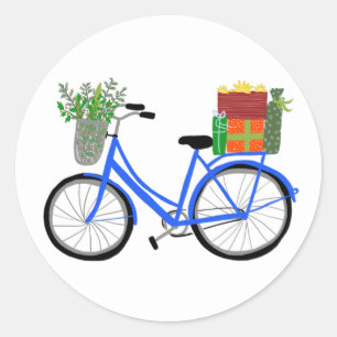 Sticker Rond Cadeaux de Noël adorables pour Noël