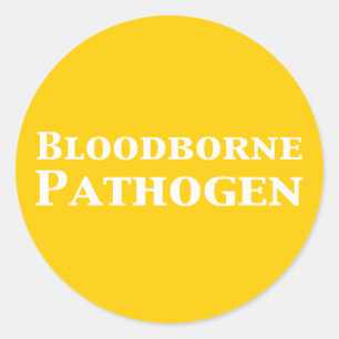 Sticker Rond Cadeaux de Pathogènes D'Origine Sanglante
