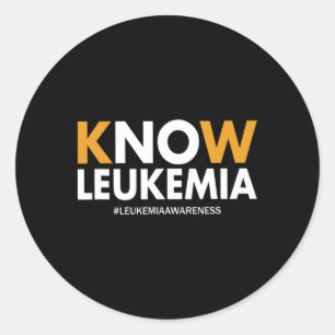 Sticker Rond Cadeaux de sensibilisation au cancer du sang Homme