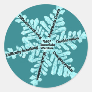 Sticker Rond Cadeaux de sensibilisation Myasthenia Gravis