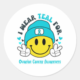 Sticker Rond Cadeaux de soutien au ruban de sensibilisation au