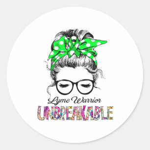 Sticker Rond Cadeaux de soutien au ruban de sensibilisation Lym