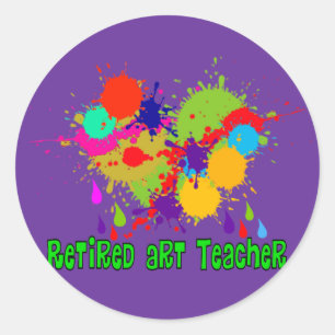 Sticker Rond Cadeaux d'enseignant à la retraite