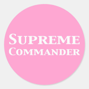Sticker Rond Cadeaux du commandant suprême