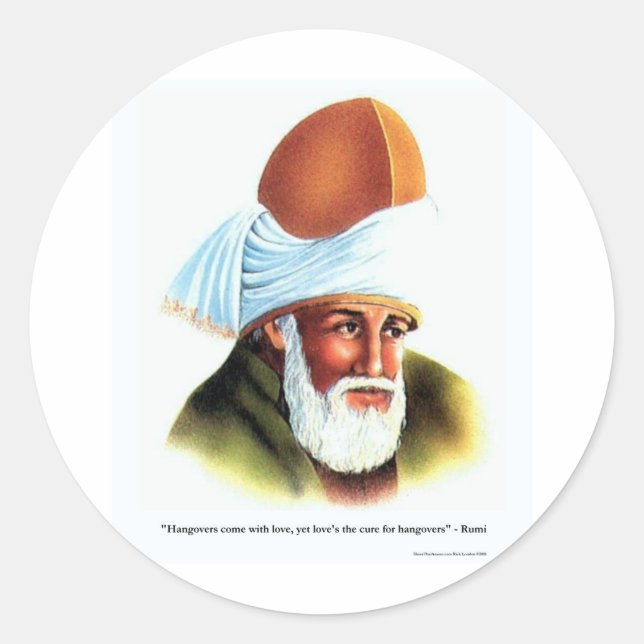 Sticker Rond Cadeaux et objets de collection Rumi Hangovers/Lov (Devant)