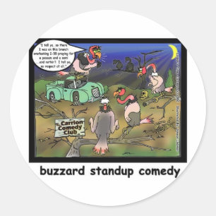 Sticker Rond Cadeaux et T-shirts de dessins animés drôles des c