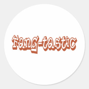 Sticker Rond Cadeaux Fang-Tastic