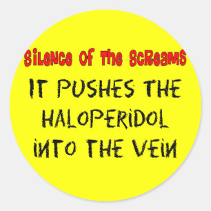 Sticker Rond Cadeaux hilares d'infirmière de Psych